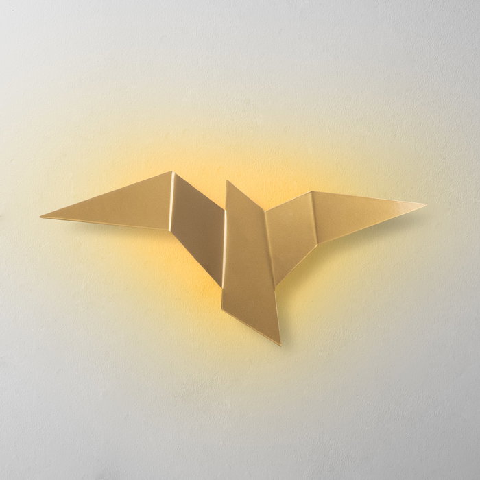 Opviq Lámpara de pared dorada con cuerpo de metal Opviq Lámpara de pared dorada con cuerpo de metal